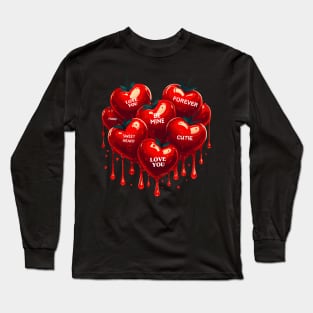 Valentine's Day Hearts Long Sleeve T-Shirt